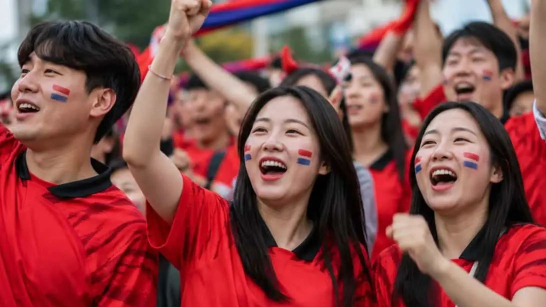 foto de equipo para Corea del Sur